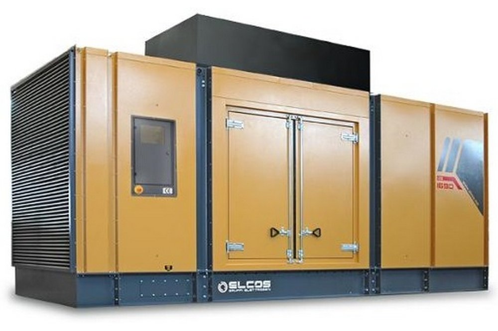 Дизельный генератор 1008 кВт с АВР | ELCOS GE.CU.1390/1260.SS+011 в кожухе, автозапуск, двигатель Cummins
