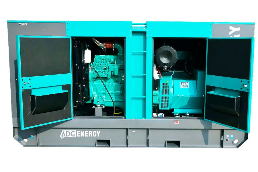 ADG-Energy AD-110C с автозапуском (АВР) в кожухе | российский дизельный генератор 80 кВт (Cummins)
